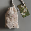 Handmade soap mini bar in a natural sisal bag